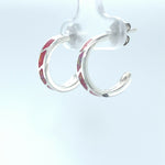 Navajo Hoop Earrings • 925 Sterling Silver • Native American Inspired