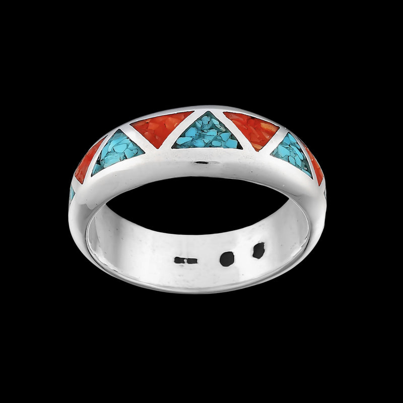 Inlay Turquoise Ring - 2963