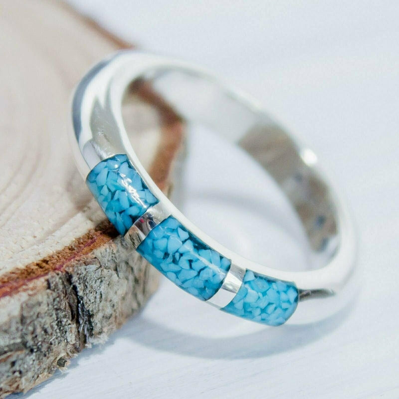 Turquoise Statement Ring • Navajo Handmade Ring • 925 Sterling Silver Jewelry