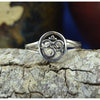 Beautiful sterling silver ring with ohm OM design