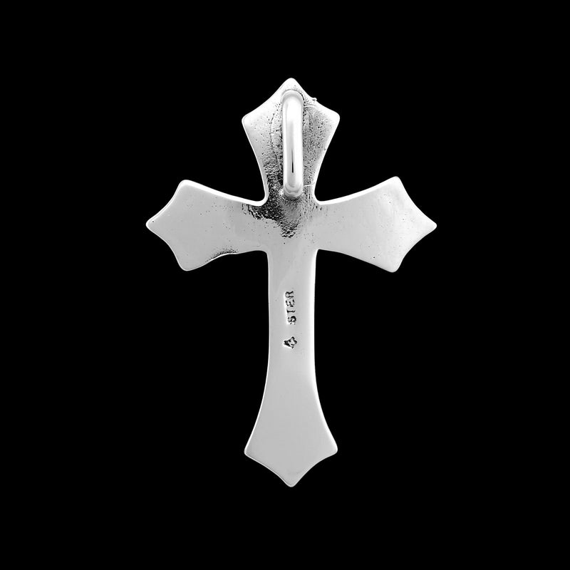 Cross Pendant, 925 Sterling Silver Pendant, Christian Pendant, Jesus Pendant, Christian Cross