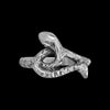 Intertwined Snake Ring, 925 Sterling Silver, Reptile Jewelry, Snake Jewelry