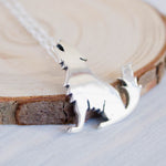 925 Sterling Silver Wolf Pendant, Howling Wolf Pendant, Wolf Howling at The moon Pendant