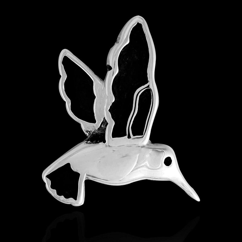 Hummingbird Pendant, 925 Sterling Silver, Hummingbird Charm