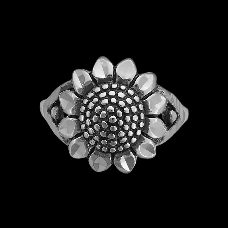 Full Bloom Sunflower Ring size