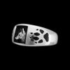 Wolf Ring • 925 Sterling Silver • Navajo Handmade • Native American Jewelry