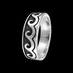 Wave Ring, Ocean Ring, 925 Sterling Silver Ring, Navajo Ring, Surfer Ring, Native American Handmade Jewelry