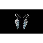 Winged Angel Earrings • Sterling Silver • Symbol of Protection and Serenity • Angelic Earrings