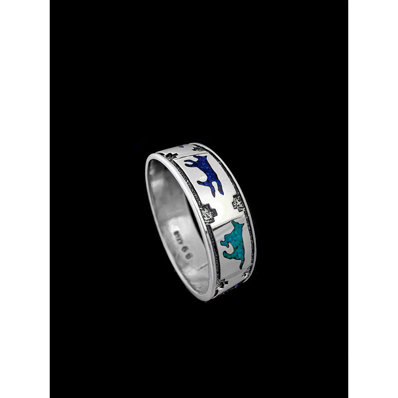 Wolf Pack Ring • Navajo Handcrafted • 925 Sterling Silver • Native American Handmade