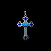 Cross Pendant, 925 Sterling Silver Pendant, Christian Pendant, Jesus Pendant, Fleur De Lis Cross Jewelry