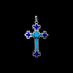 Cross Pendant, 925 Sterling Silver Pendant, Christian Pendant, Jesus Pendant, Fleur De Lis Cross Jewelry