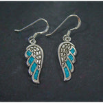 Winged Angel Earrings • Sterling Silver • Symbol of Protection and Serenity • Angelic Earrings