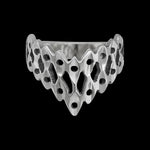 Size 6 Diamond Cut Lattice Ring