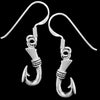 Sterling Silver Small Fish Hook Dangle Earring