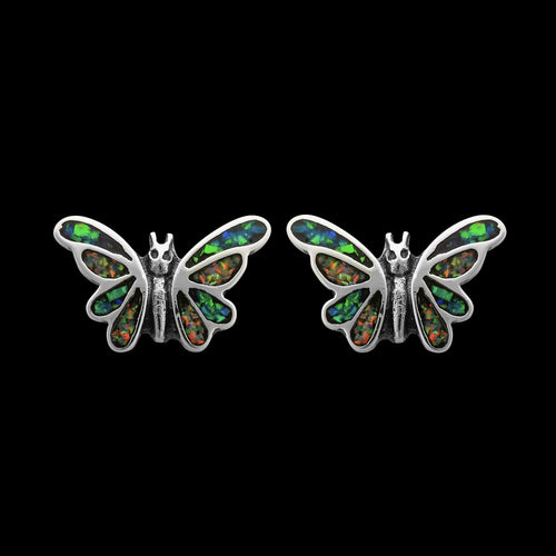 Navajo Butterfly Earrings • Handcrafted • Southwest Jewelry • Butterflies