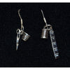 Sterling Silver Sewing Seamstress dangle earrings