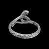 Intertwined Snake Ring, 925 Sterling Silver, Reptile Jewelry, Snake Jewelry