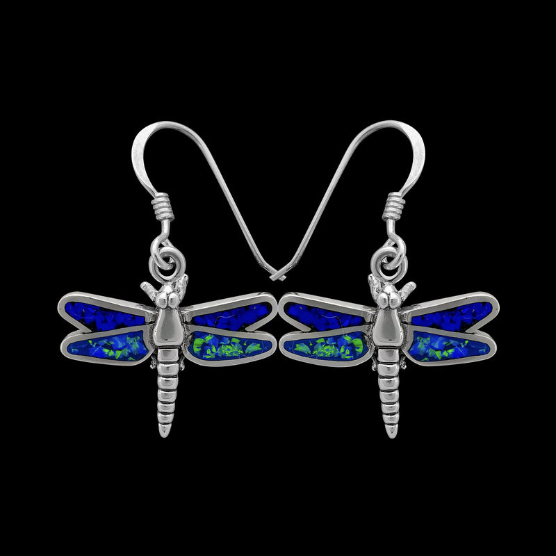 Insect Earrings • 925 Sterling Silver Navajo Earrings • Dragonfly Earrings