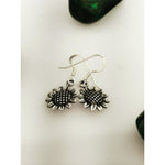 Sterling Silver Sunflower dangle earrings