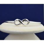 925 Sterling Silver infinity bangle bracelet