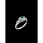 Sorrento Heart Ring, Mixed Stones, Size: 8, Turquoise, Coral, Malachite