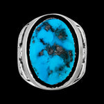 925 Silver Kingman Turquoise Ring • Navajo Artisan • Size 11.75 • Handmade Ring