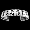 Kokopelli Bracelet • 925 Sterling Silver Cuff • Kachina Dancer •Navajo Jewelry