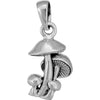 925 Sterling Silver Bunch o' Shrooms Pendant