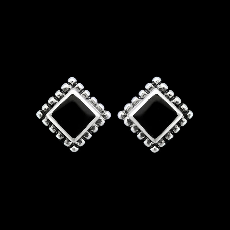 Square Earrings • 925 Sterling Silver • Elegant and Chic