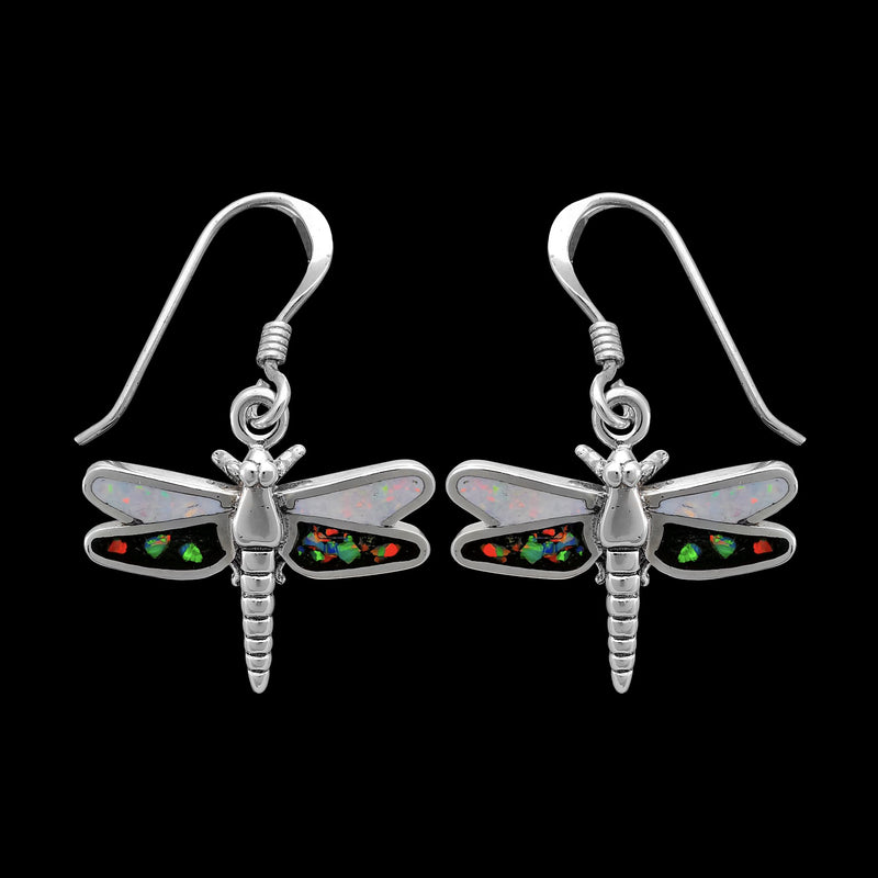 Insect Earrings • 925 Sterling Silver Navajo Earrings • Dragonfly Earrings