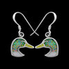 Duck Earrings • Sterling Silver • Mallard Design • Navajo Inspired