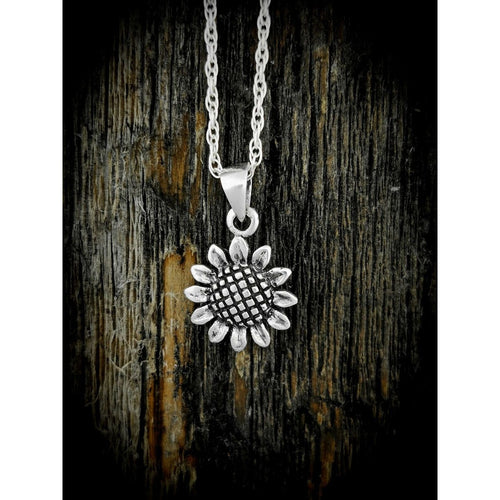 925 Sterling Silver Sunflower Pendant - Nature Inspired Jewelry - Handcrafted Floral Necklace