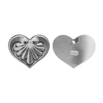 925 Sterling Silver Heart Earrings, Vintage Heart Earrings, Wedding Earrings