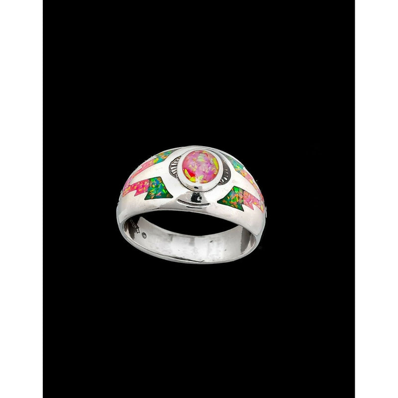 Southwest Navajo Ring • Native American Style • 925 Sterling Silver • Bohemian Jewelry