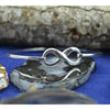 925 Sterling Silver infinity bangle bracelet