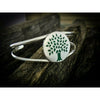 Family Tree Cuff Bracelet • 925 Sterling Silver • Native American Handcrafted Jewelry • Family Tree Design