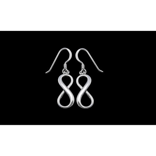 Sterling Silver Infinity Dangle and Drop Earrings