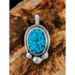 Oval Pendant • 925 Sterling Silver • Handmade by Navajo Silversmiths