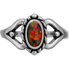 925 Sterling Silver Navajo Ring • Red Opal Gemstone • Handcrafted Statement Jewelry