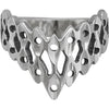 Size 6 Diamond Cut Lattice Ring