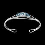 Native American Turquoise Bracelet • Navajo Handmade • 925 Sterling Silver