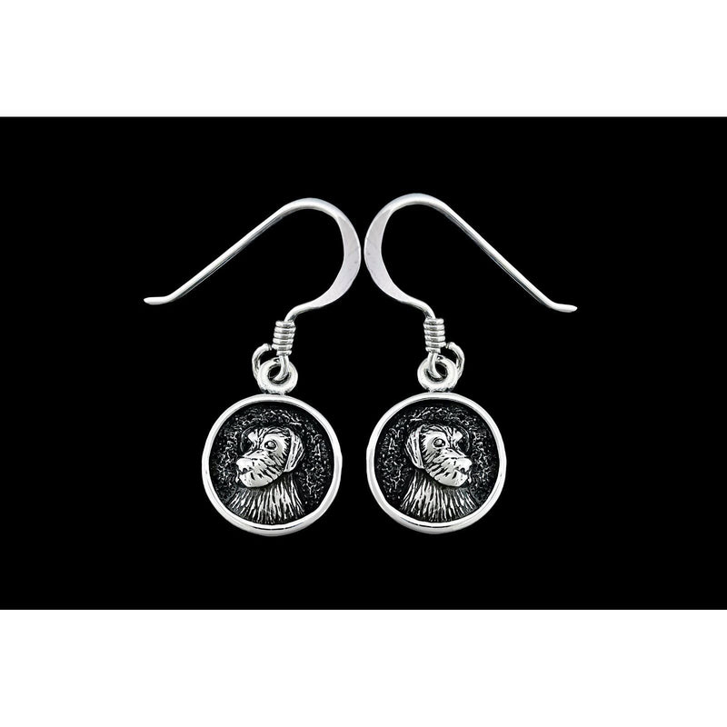 925 Sterling Silver Dog Earrings, Man's Best Friend Earrings, Puppy Earrings