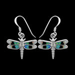 Insect Earrings • 925 Sterling Silver Navajo Earrings • Dragonfly Earrings