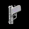 Gun Pendant, 925 Sterling Silver Pendant, 380 Pendant, Automatic Pendant, Pistol Jewelry.380 auto