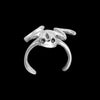 Stunning sterling silver frog cuff earring