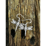 Sterling Silver Dragonfly dangle earrings