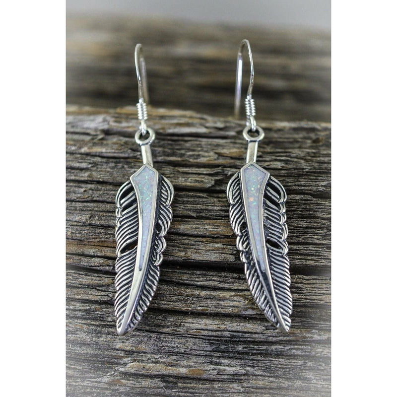 Bird Feather Earrings • 925 Sterling Silver • Nature Inspired Design • Boho Chic Style