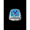 925 Sterling Silver Eagle Ring • Mountain Scene • Symbol of Freedom • Native American