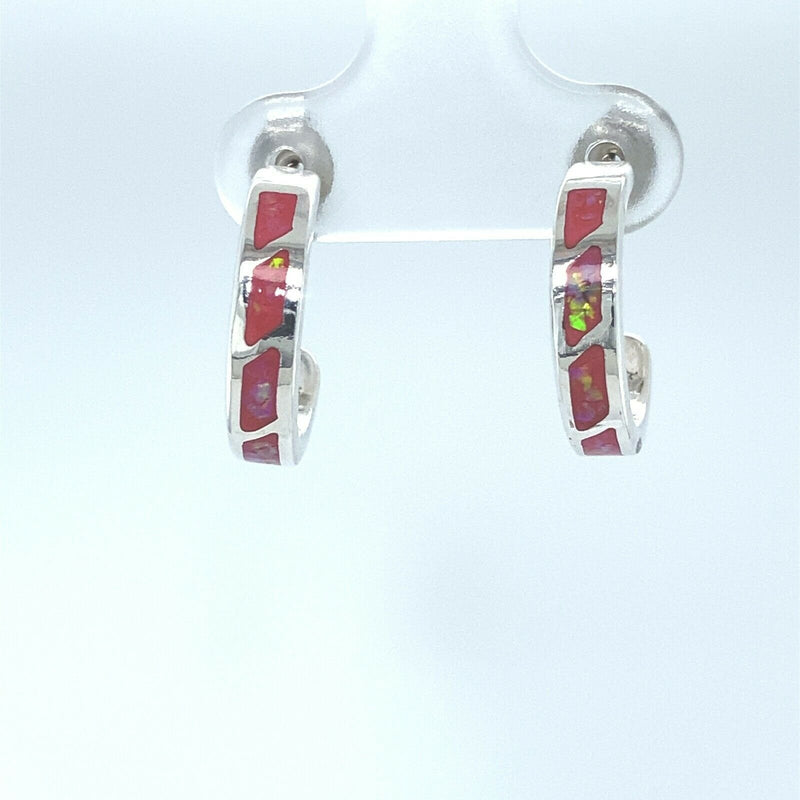 Navajo Hoop Earrings • 925 Sterling Silver • Native American Inspired