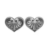 925 Sterling Silver Heart Earrings, Vintage Heart Earrings, Wedding Earrings